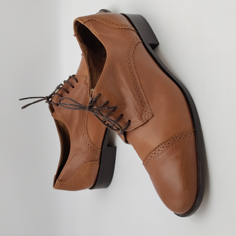 Talbot's Made in Italy Cap Toe Women Sz 10 Oxfords
